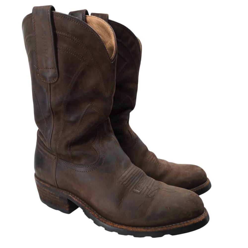 Tecovas The Bandera Brown Leather Western Cowboy Work Boots Size 8 D Vibram